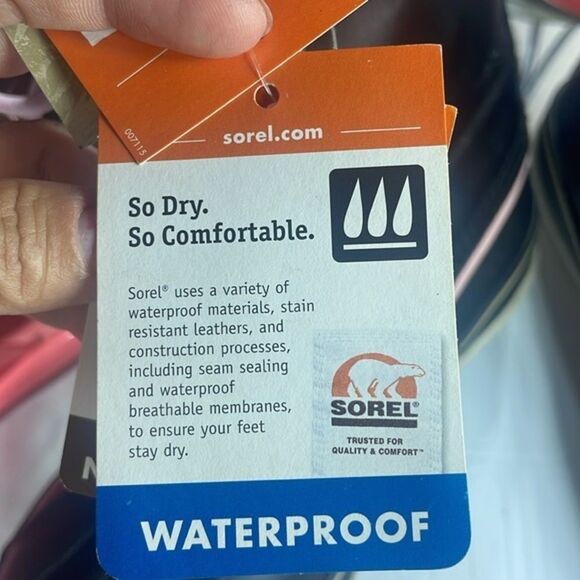 (F) Sorel Premium Waterproof Boots Black/PinkWomen's size 10 - Picture 14 of 15